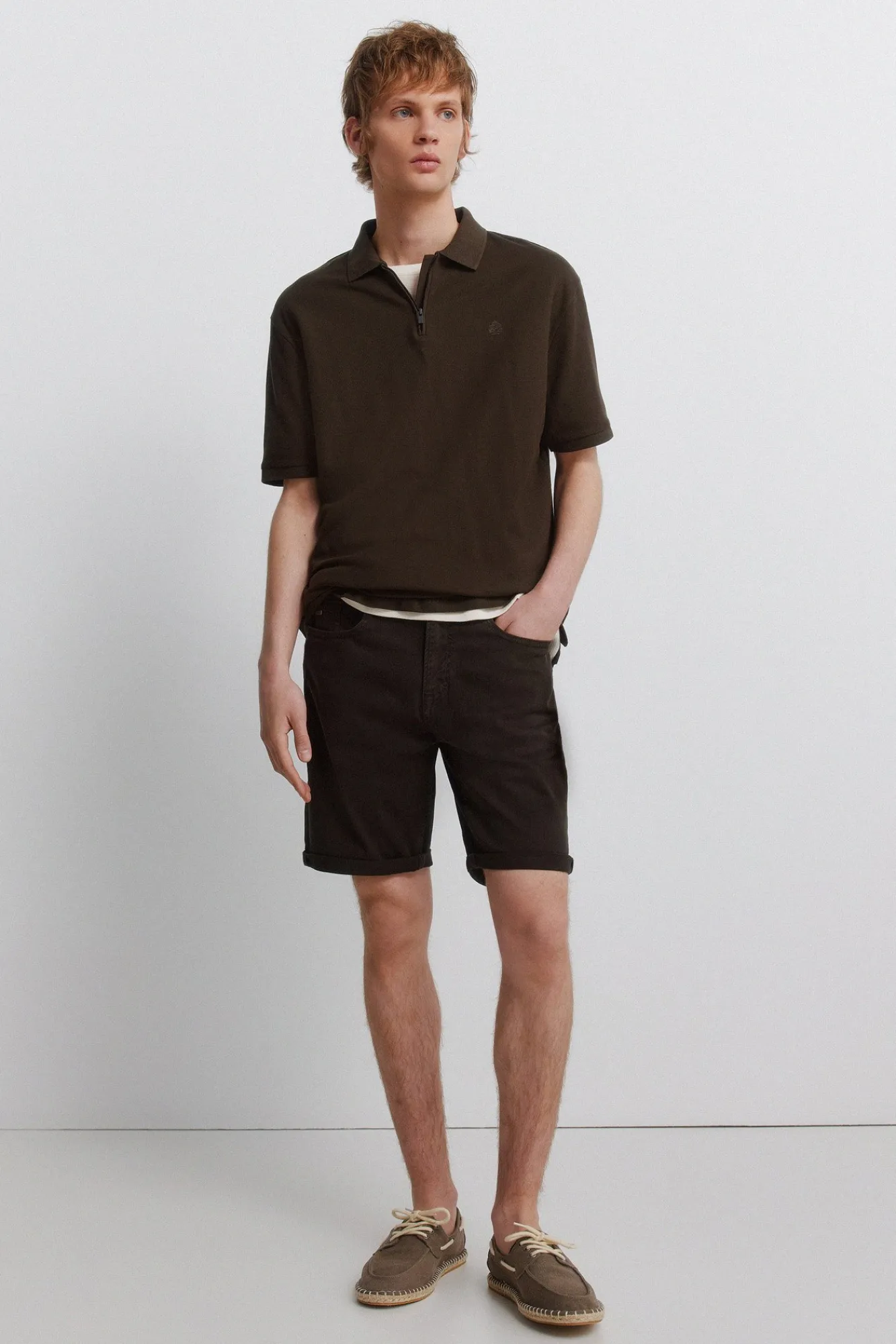 Springfield Bermuda 5 poches lavée slim fit