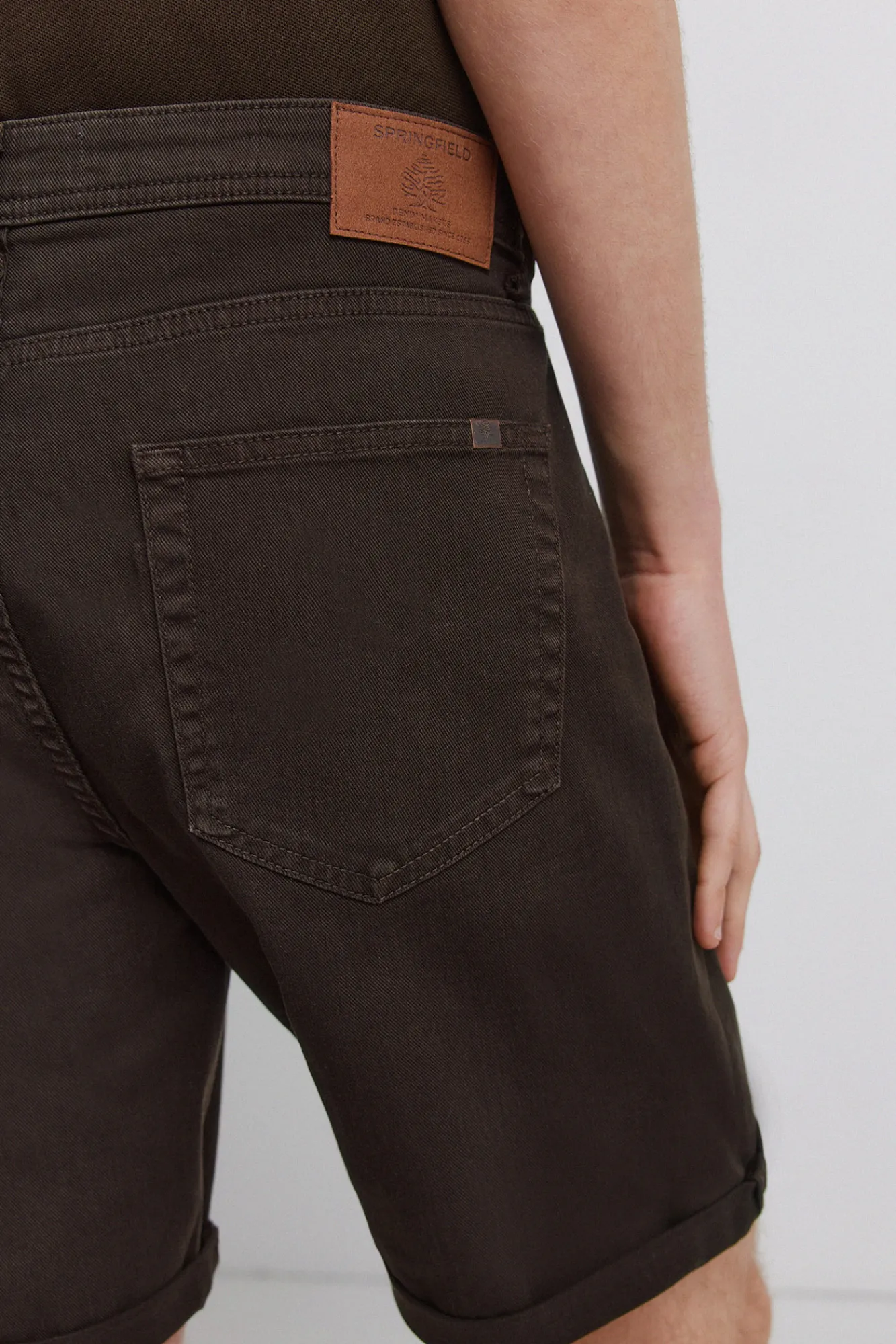 Springfield Bermuda 5 poches lavée slim fit