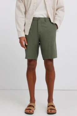 Sale Springfield Bermuda dobby en lin comfort fit