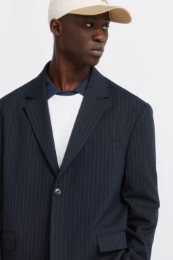 Sale Springfield Blazer &agrave; rayures diplomates bleu