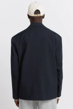 Sale Springfield Blazer &agrave; rayures diplomates bleu
