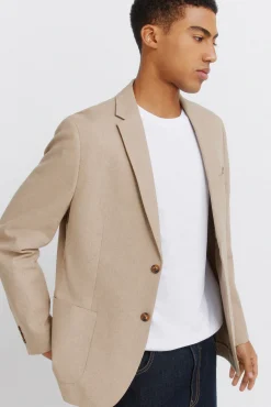 Clearance Springfield Blazer en lin et coton gris