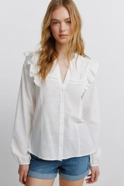 New Springfield Blouse à volume et volants