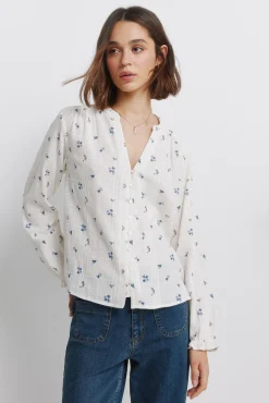 Discount Springfield Blouse manche longue marron