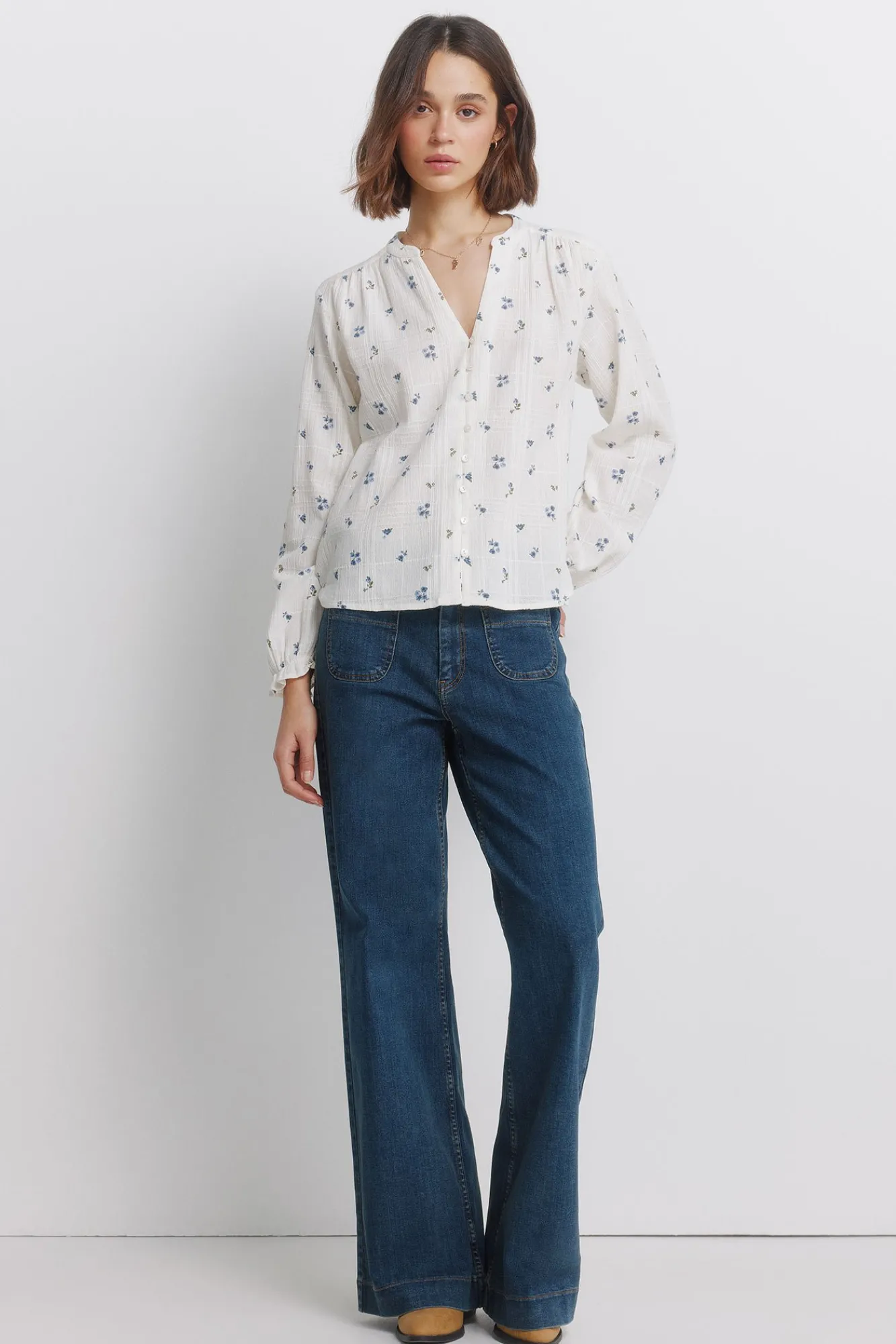 Discount Springfield Blouse manche longue marron