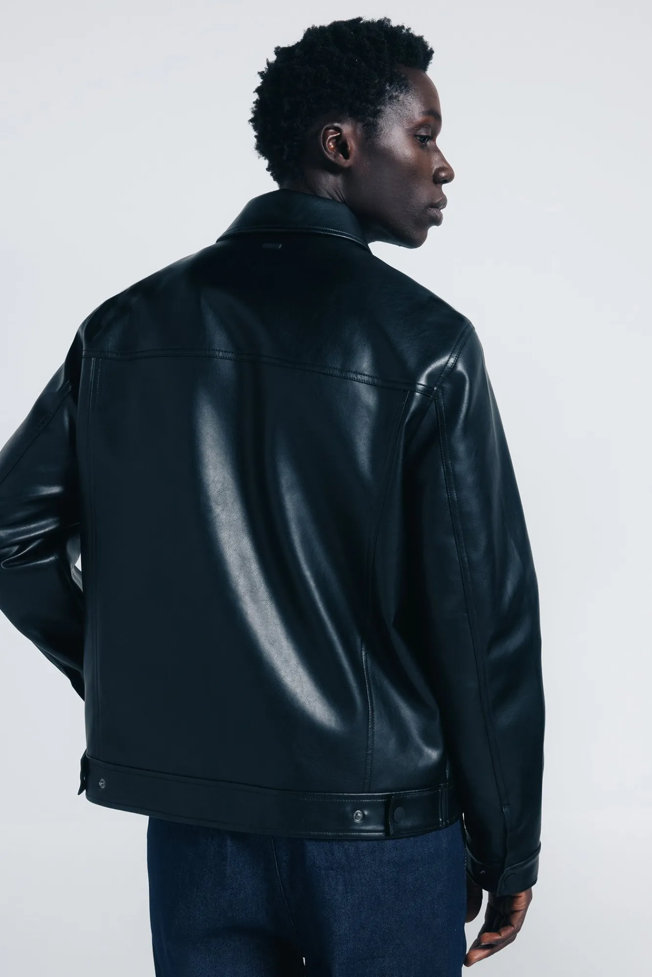 Springfield Blouson effet cuir noir