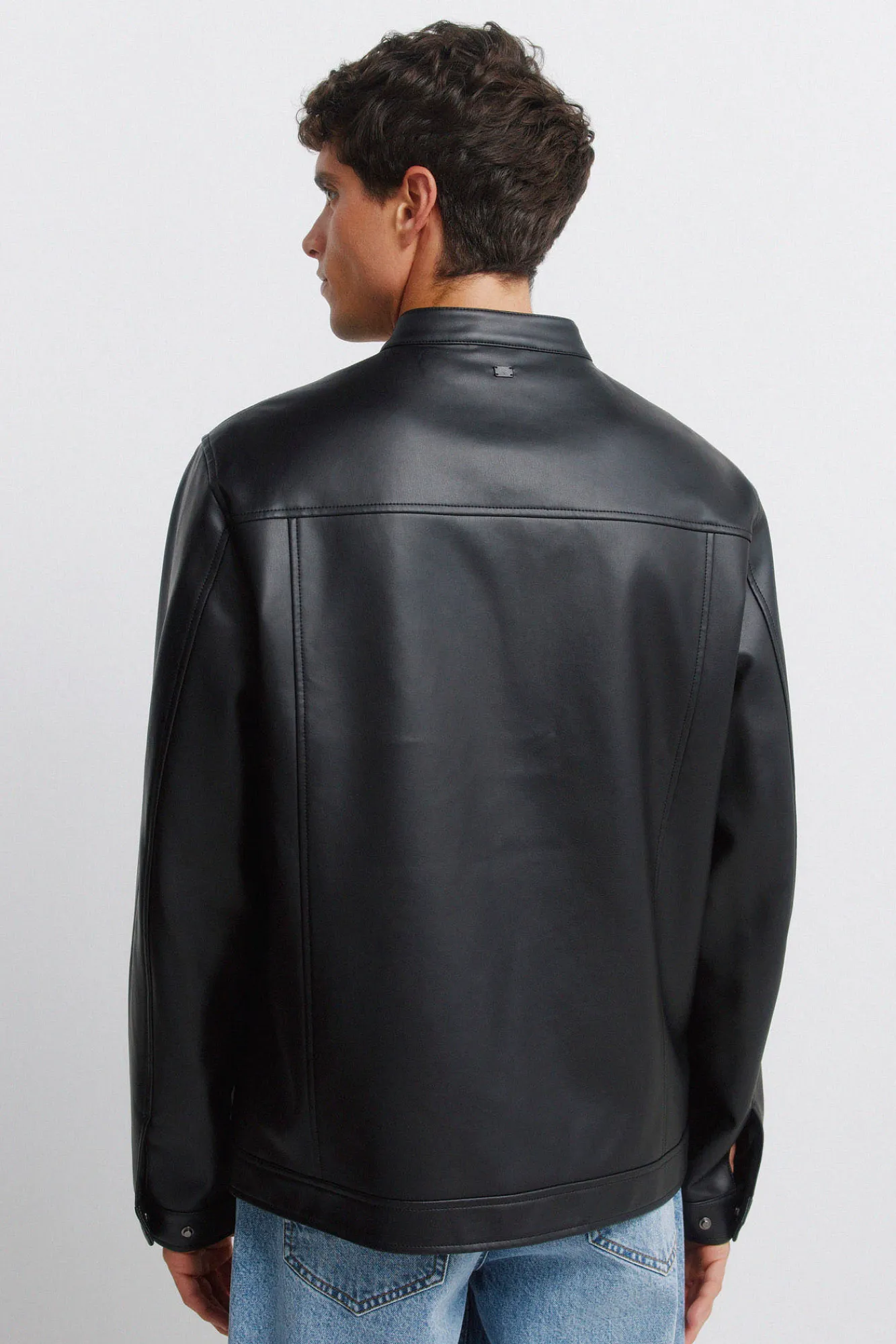 Hot Springfield Blouson effet cuir noir