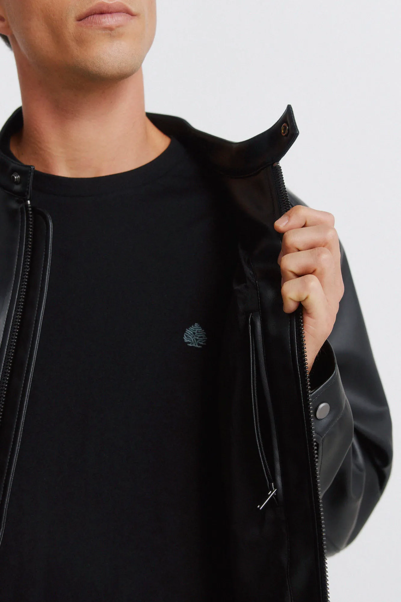 Hot Springfield Blouson effet cuir noir
