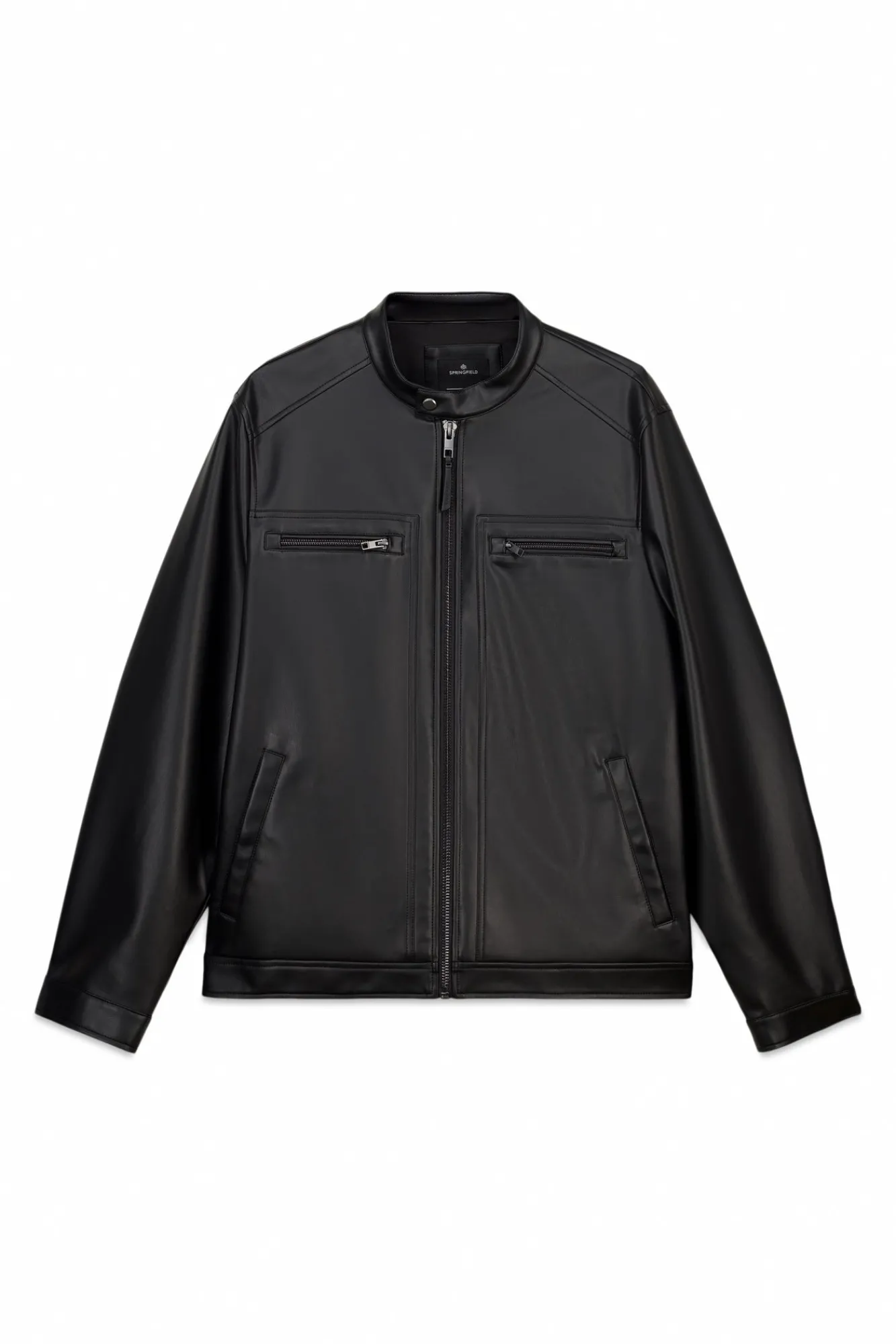 Hot Springfield Blouson effet cuir noir