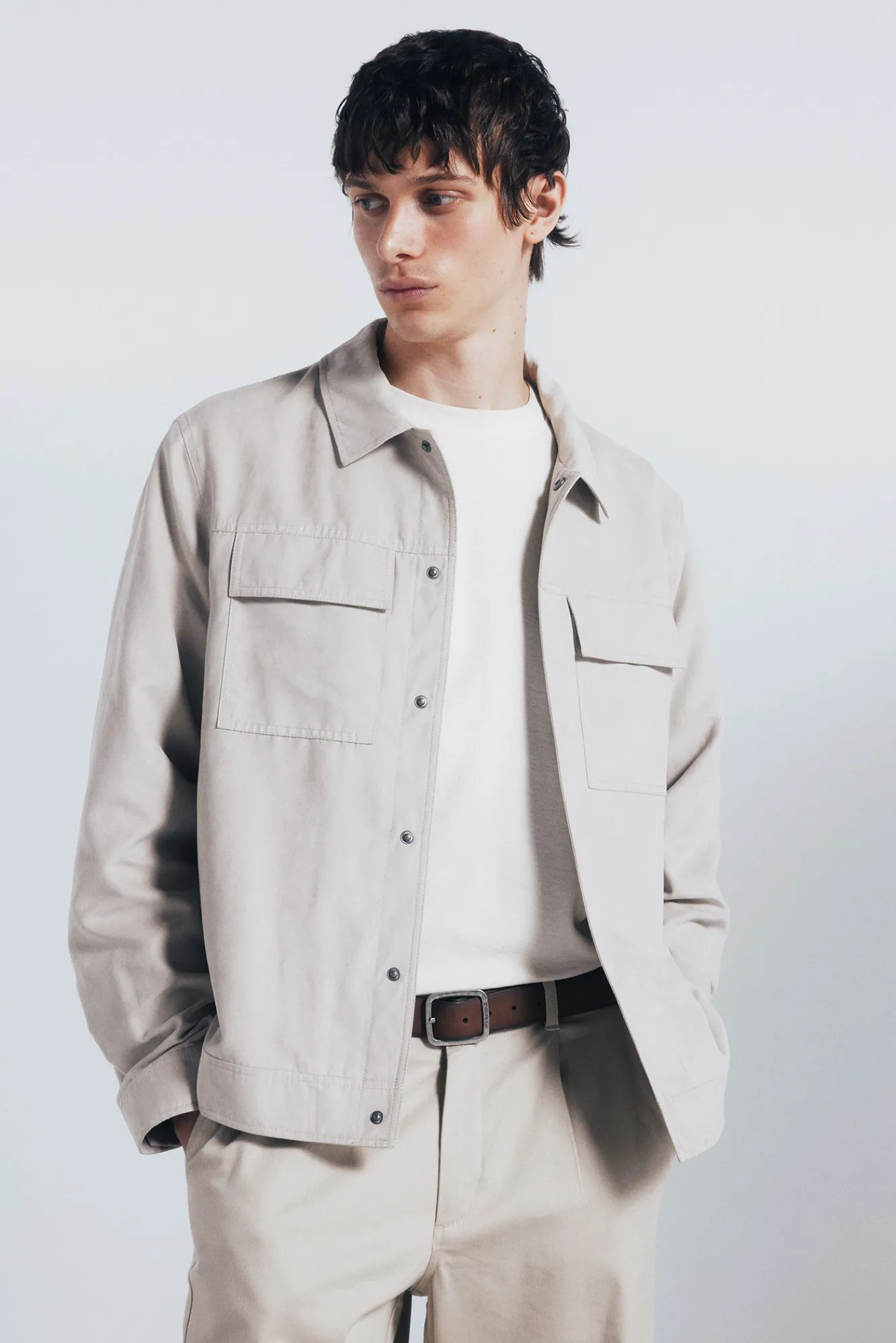 Clearance Springfield Blouson effet daim nude