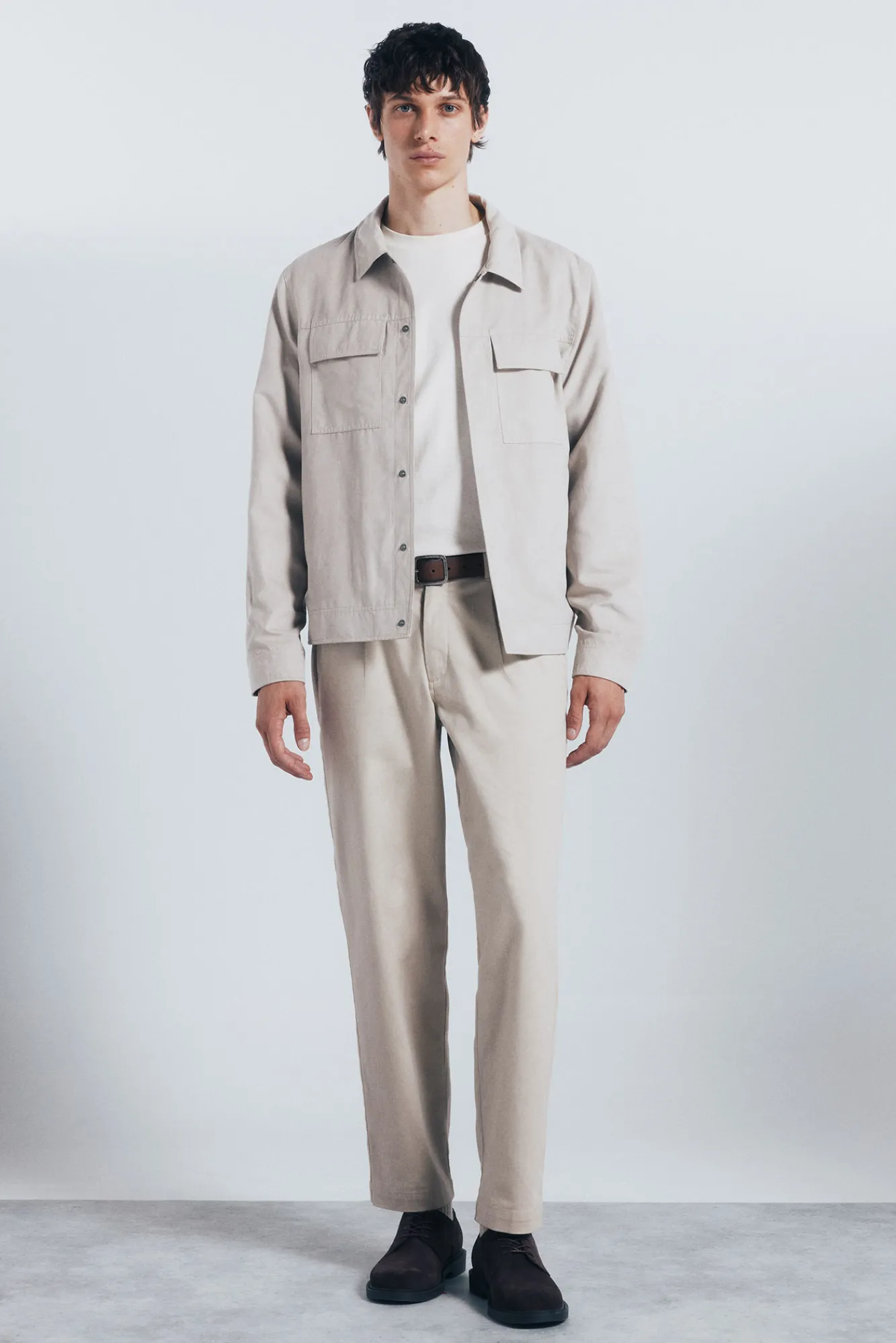 Clearance Springfield Blouson effet daim nude