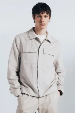 Clearance Springfield Blouson effet daim nude