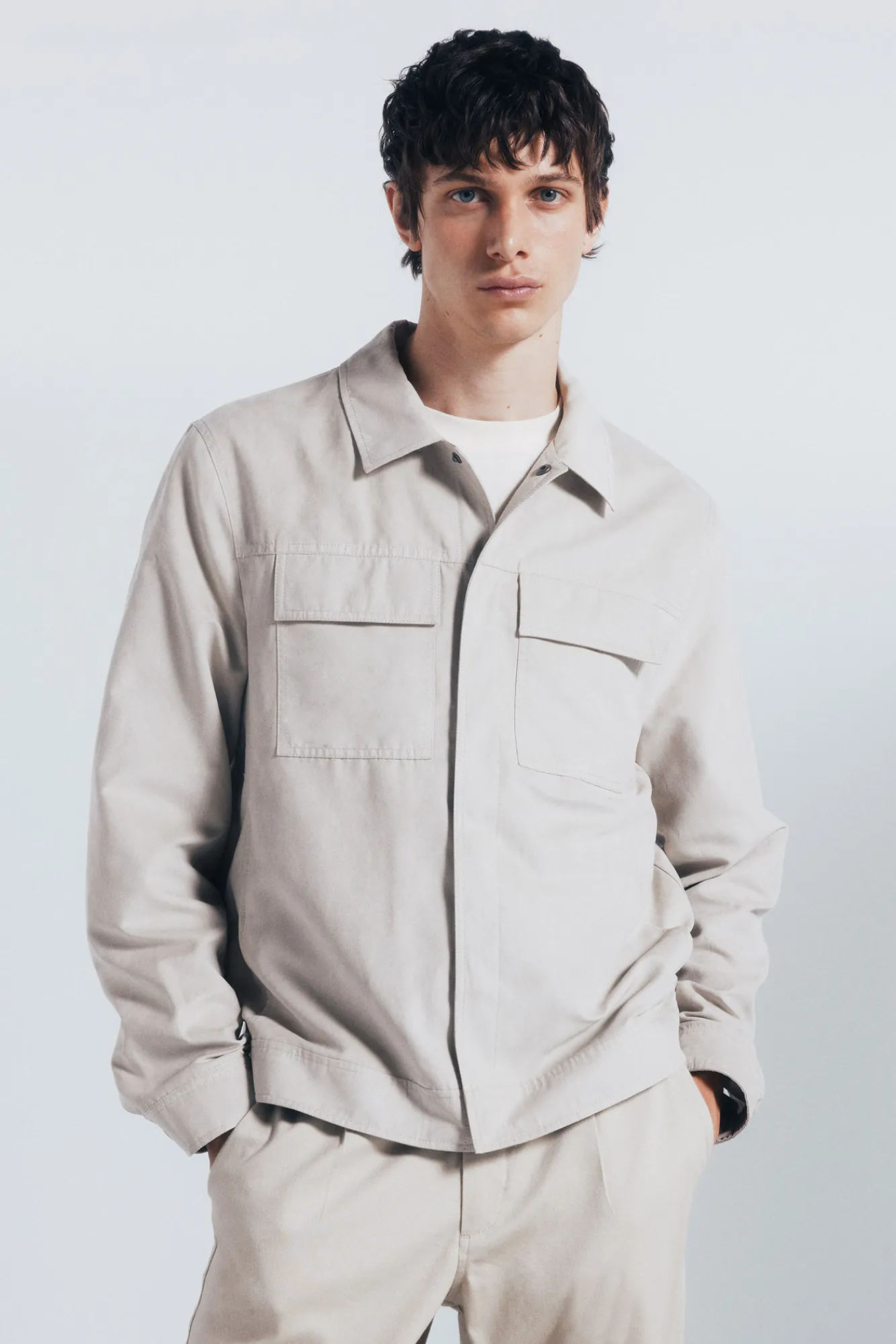 Clearance Springfield Blouson effet daim nude