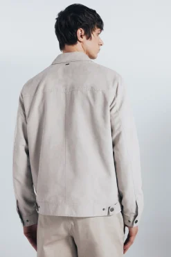 Clearance Springfield Blouson effet daim nude