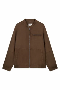 Sale Springfield Blouson effet daim nude