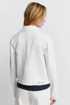 Sale Springfield Blouson en denim écru marron