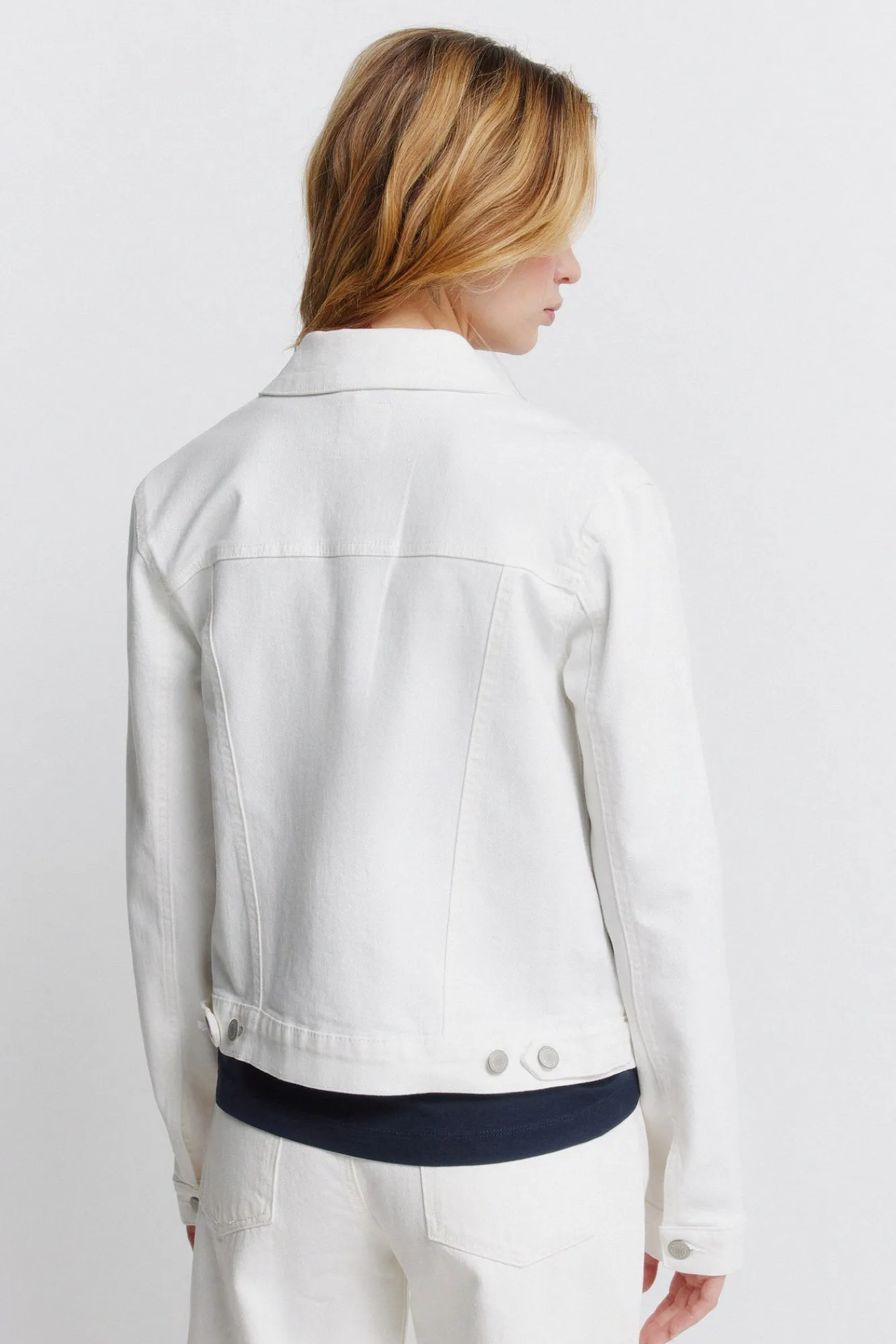 Sale Springfield Blouson en denim écru marron
