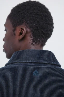 Best Springfield Blouson en velours côtelé bleu