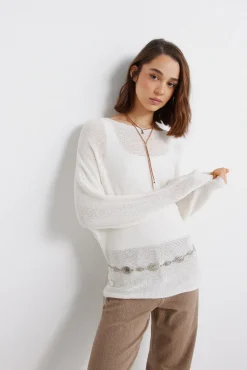 Clearance Springfield Boat neck jumper marron