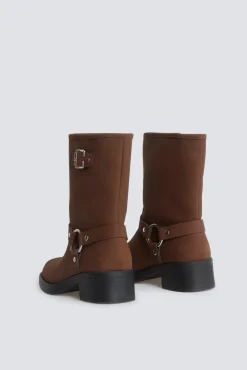New Springfield Botte biker marron nude