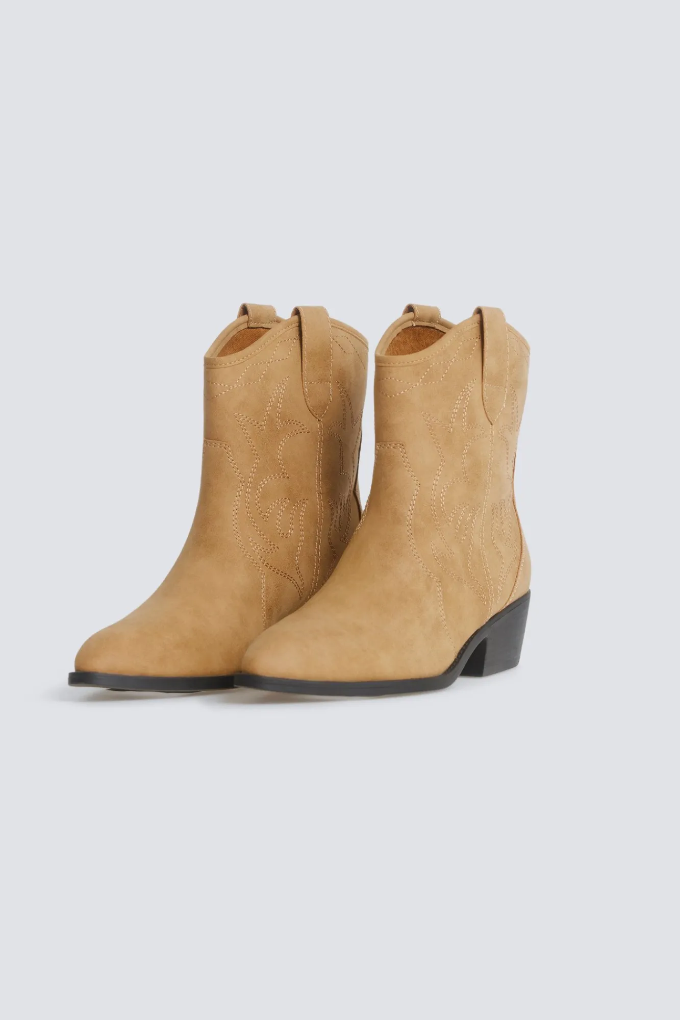 Online Springfield Bottes cowboy effet daim marron