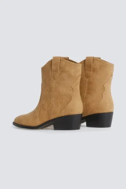 Online Springfield Bottes cowboy effet daim marron