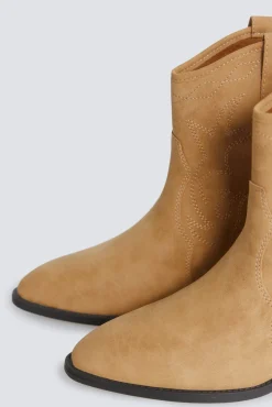 Online Springfield Bottes cowboy effet daim marron