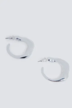 Hot Springfield Boucles d'oreilles anneau gris