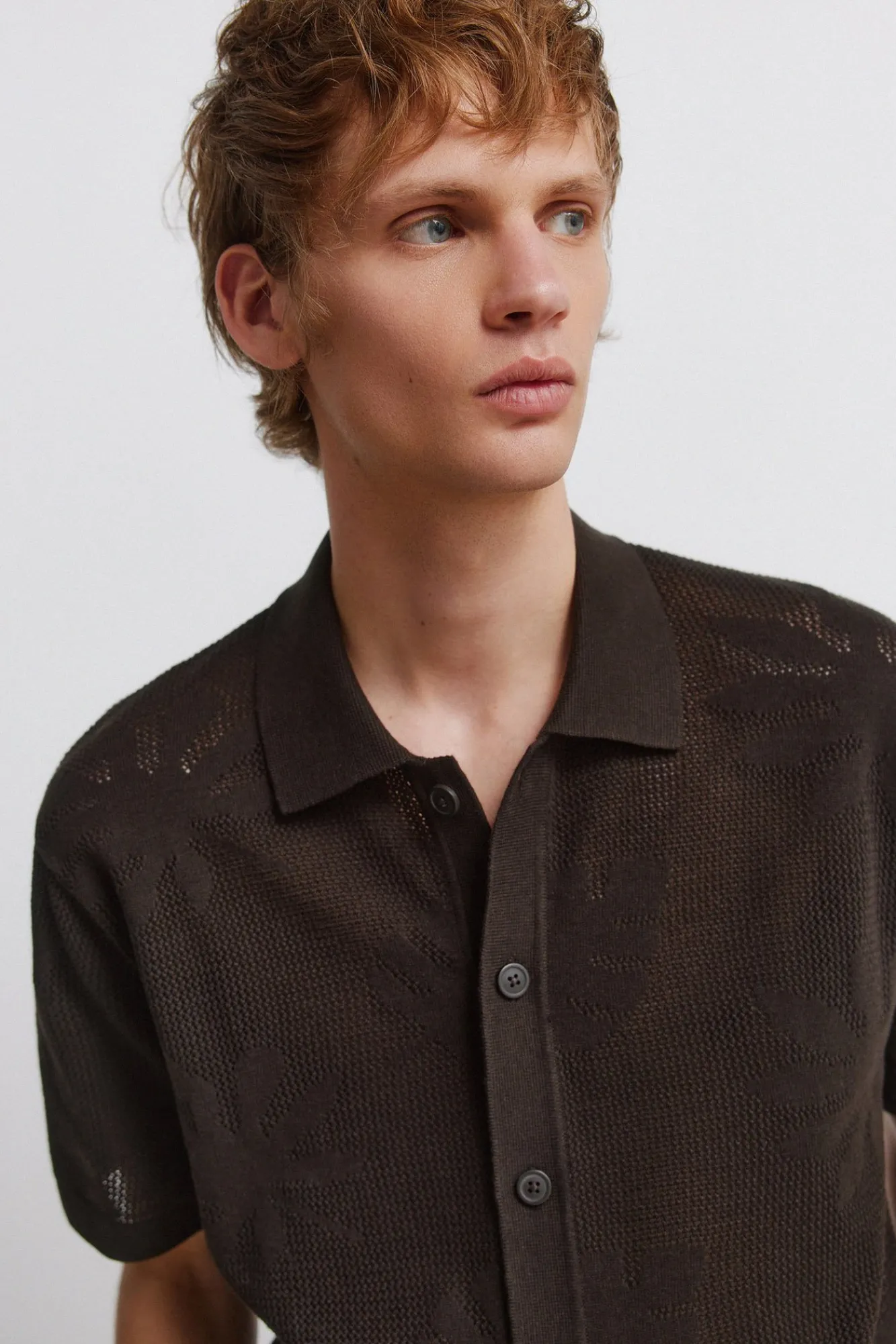 Springfield Cardigan à feuilles nude