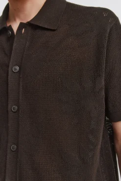Springfield Cardigan à feuilles nude