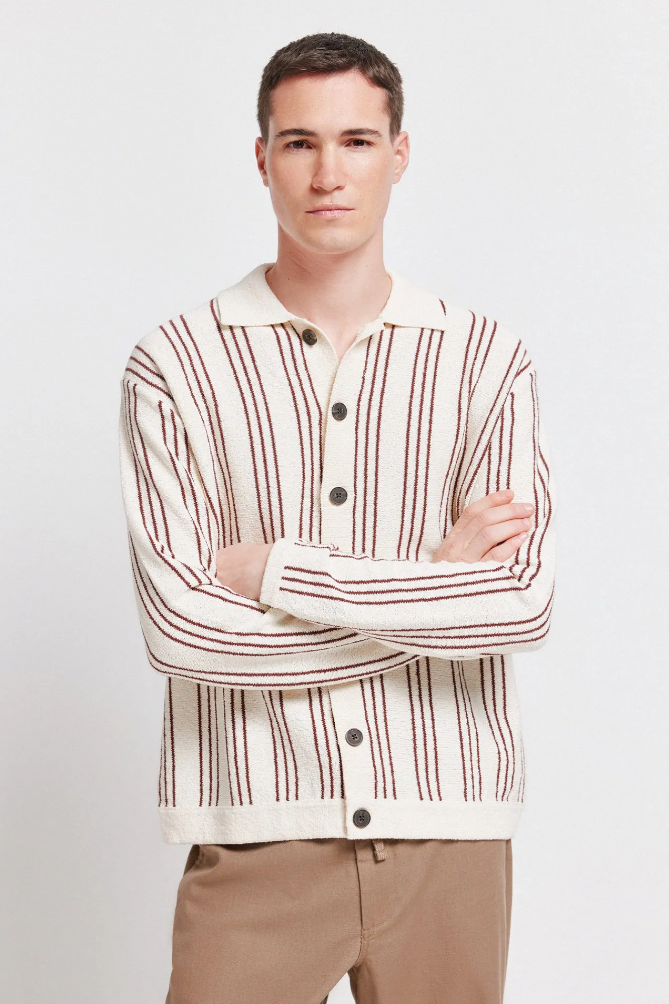 Discount Springfield Cardigan à rayures fantaisie blanc