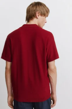 Springfield Cardigan &agrave; structure fantaisie rouge