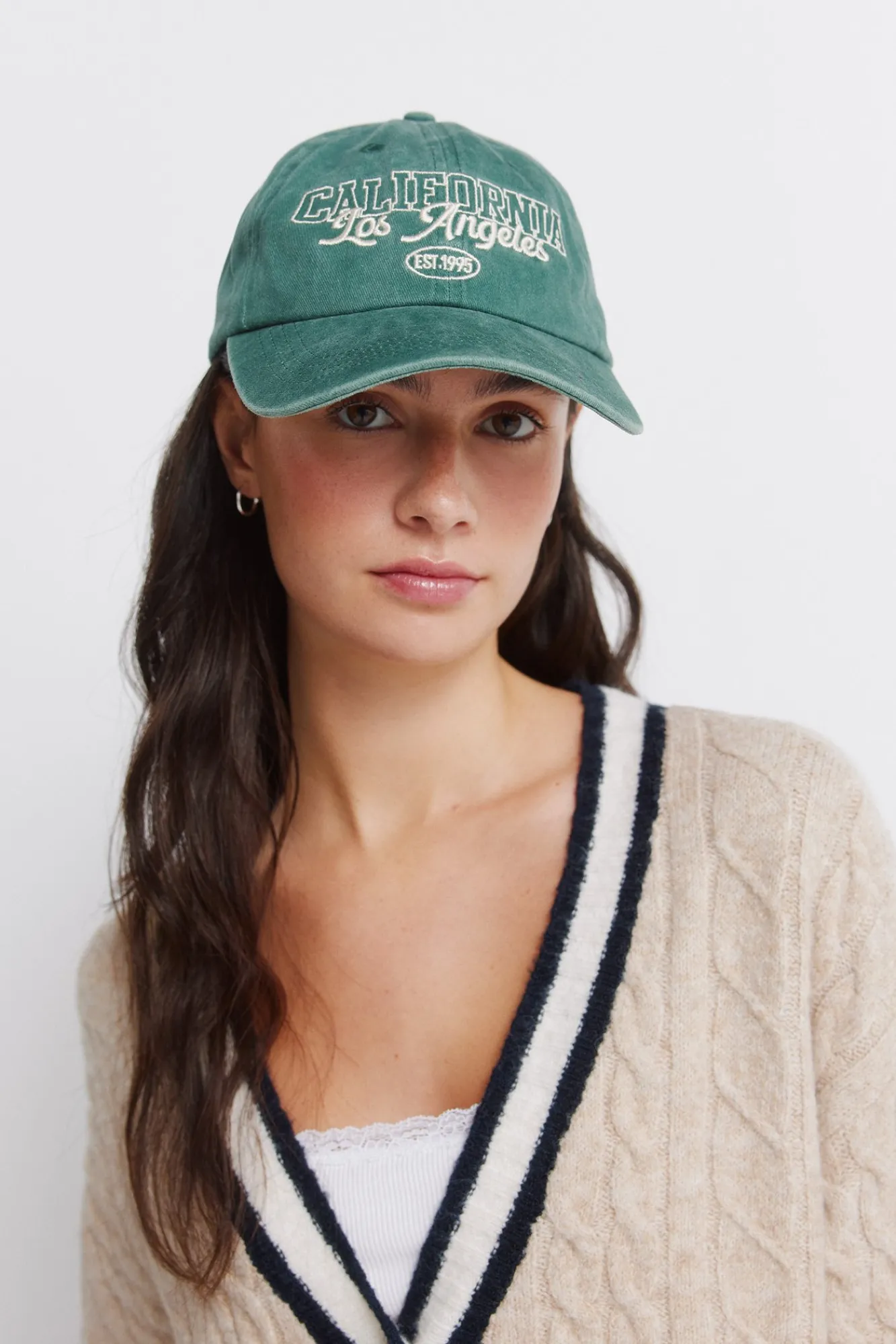 Sale Springfield Cardigan torsadé bleu