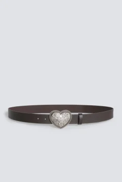 Hot Springfield Ceinture &agrave; boucle c&oelig;ur nude