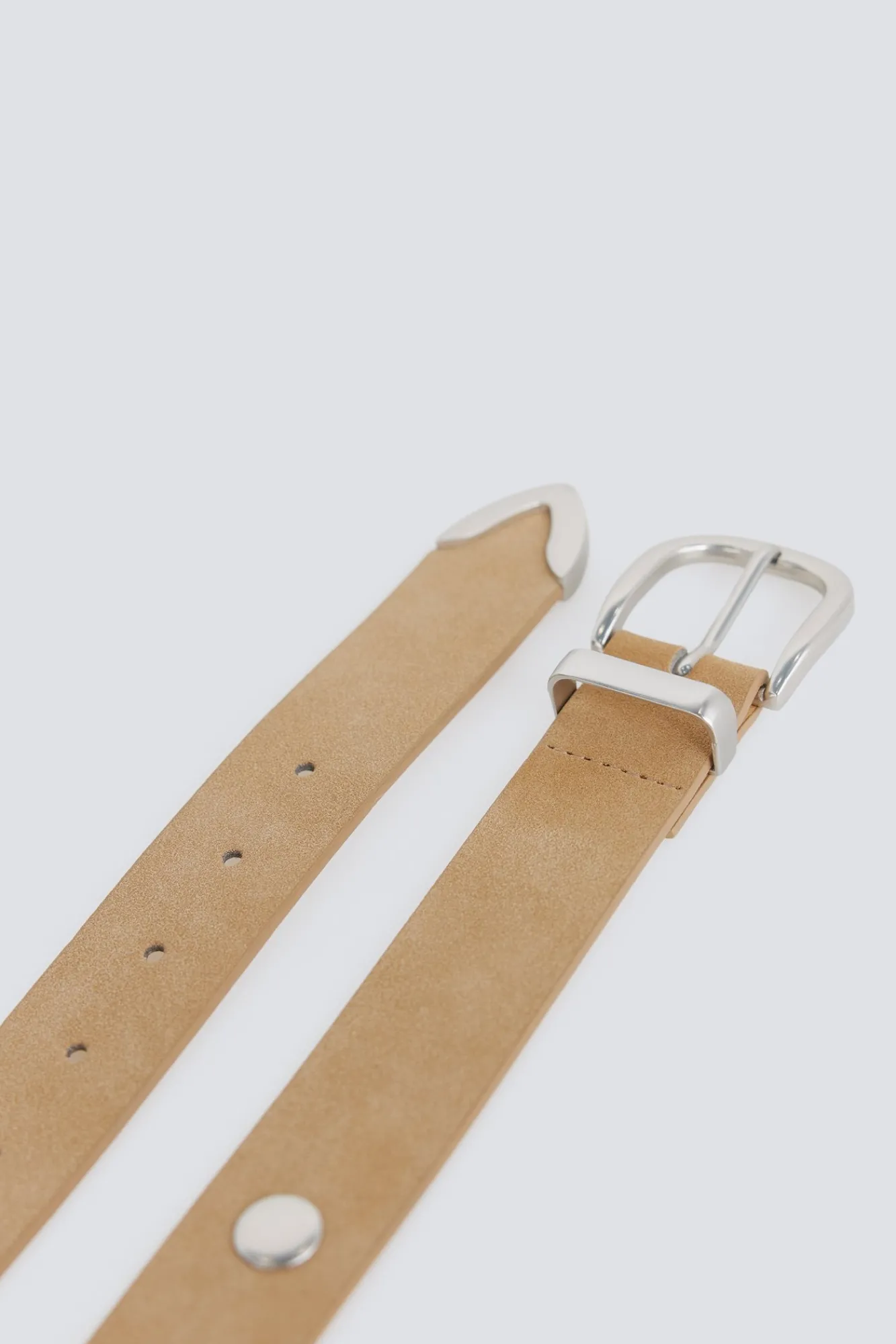 Outlet Springfield Ceinture à clous en daim camel