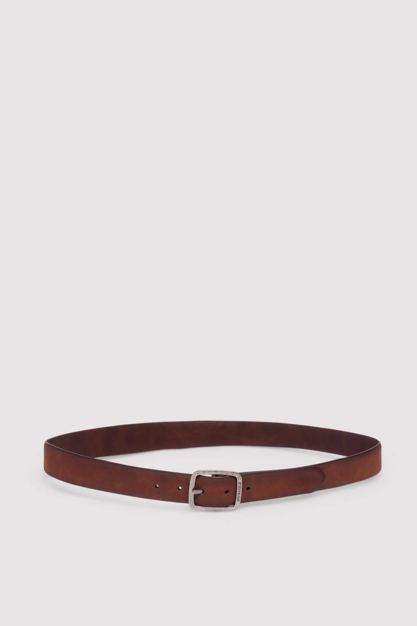New Springfield Ceinture de cow-boy en daim nappa vison
