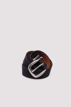 Hot Springfield Ceinture effet cuir avec pointe en m&eacute;tal noir
