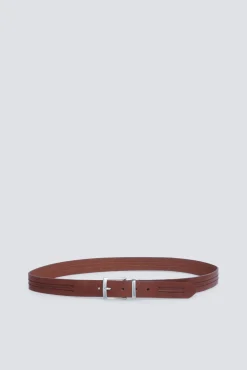 Discount Springfield Ceinture effet cuir avec couture centrale vison