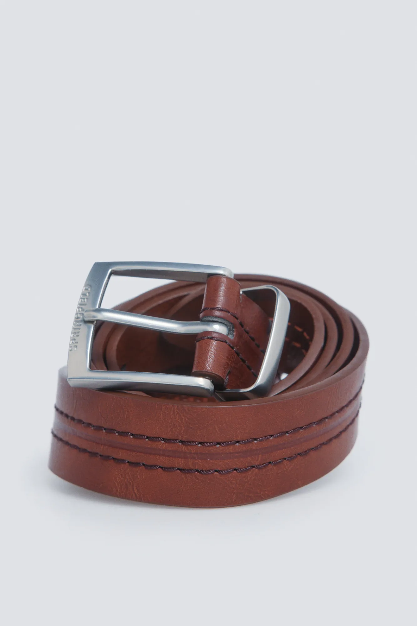 Discount Springfield Ceinture effet cuir avec couture centrale vison