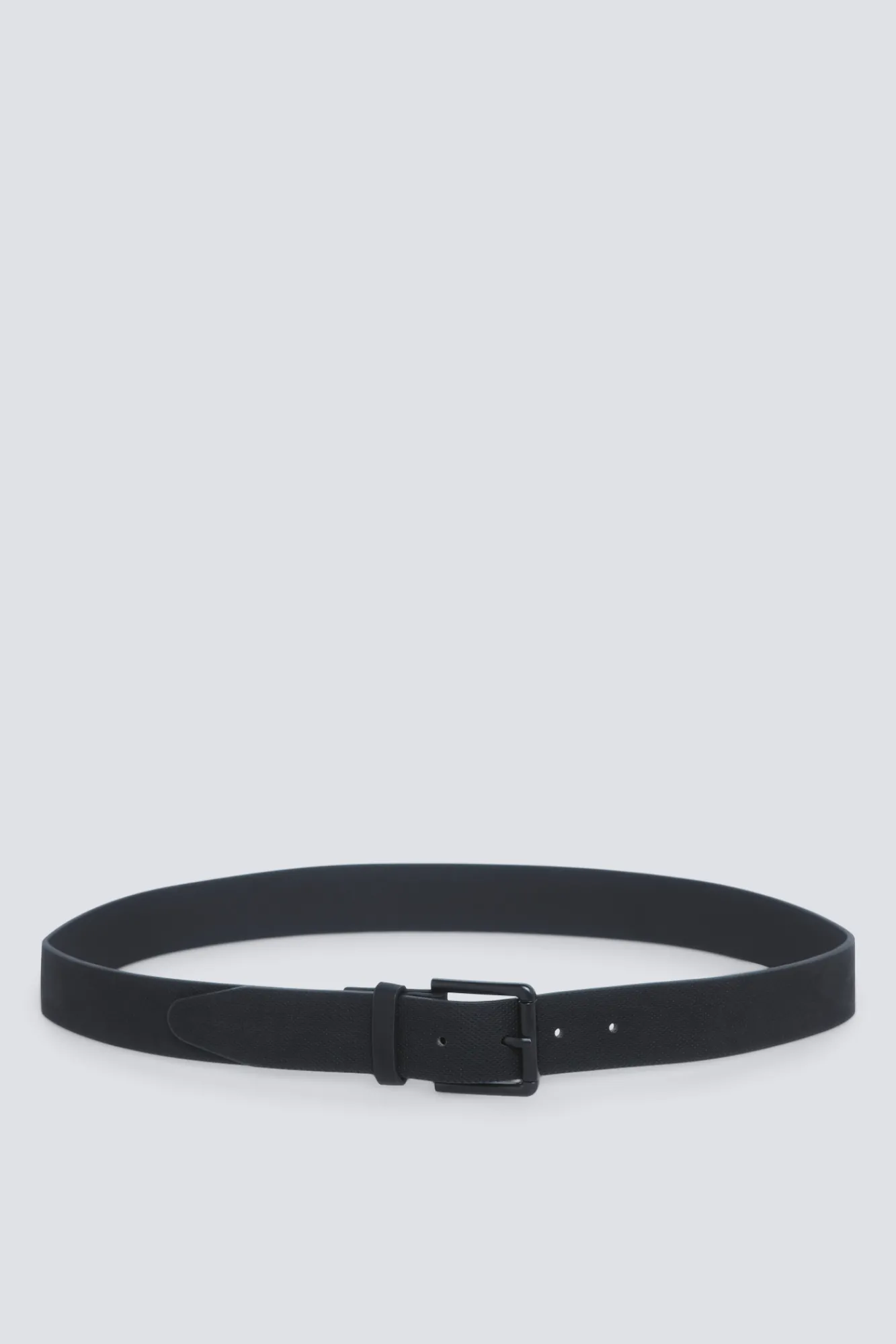 Best Springfield Ceinture effet cuir boucle métallique noir