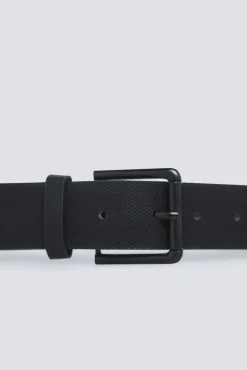 Best Springfield Ceinture effet cuir boucle m&eacute;tallique noir