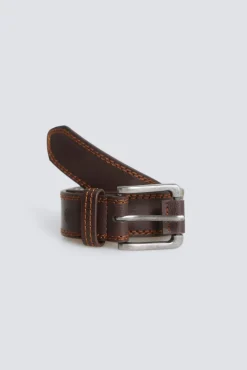 Outlet Springfield Ceinture effet cuir r&eacute;versible nude