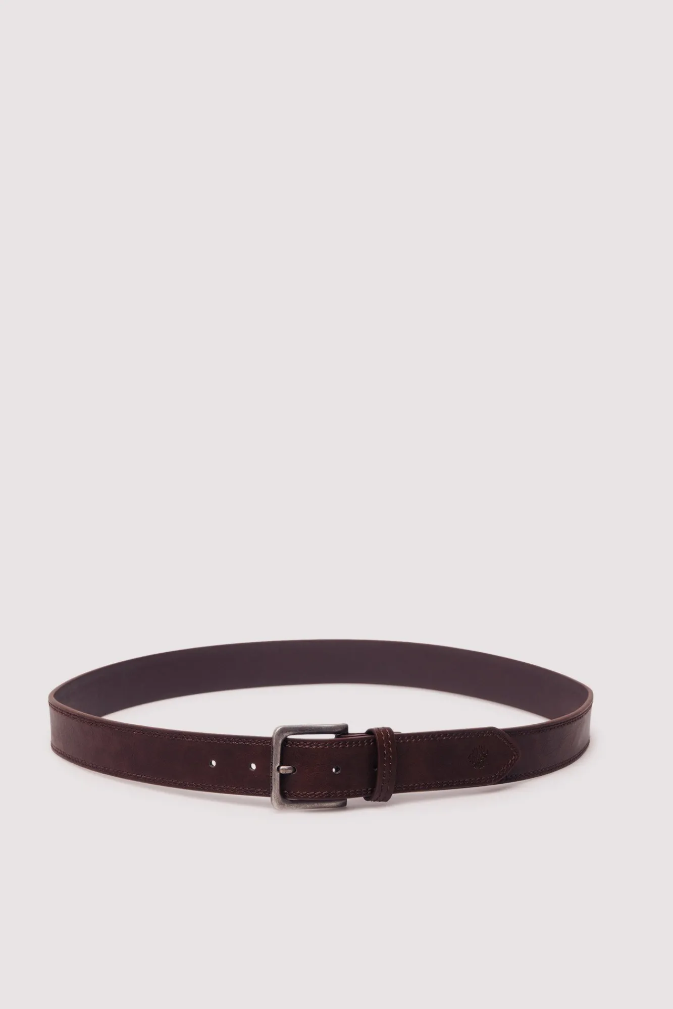 Discount Springfield Ceinture effet cuir surpiqûres vison
