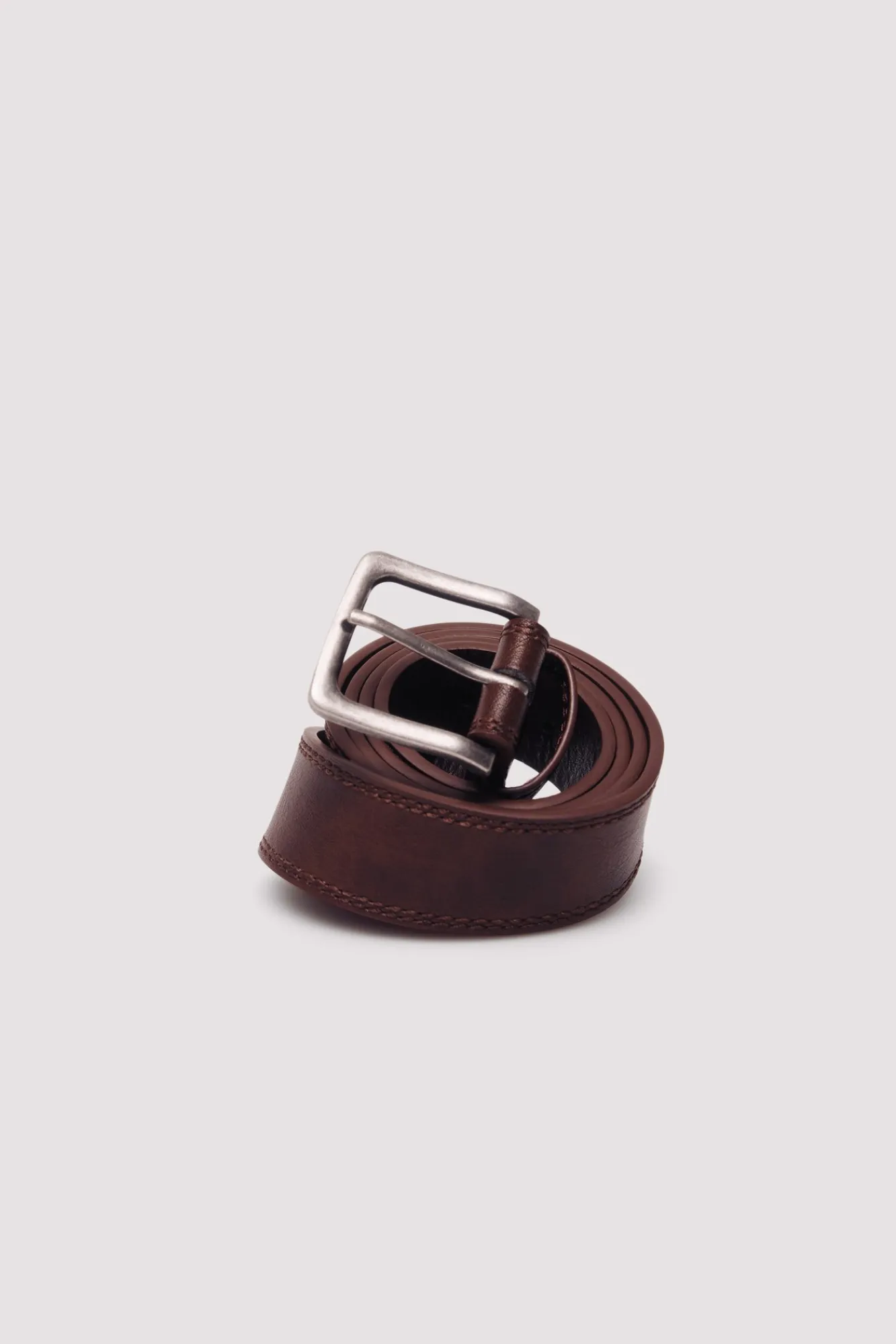 Discount Springfield Ceinture effet cuir surpiqûres vison