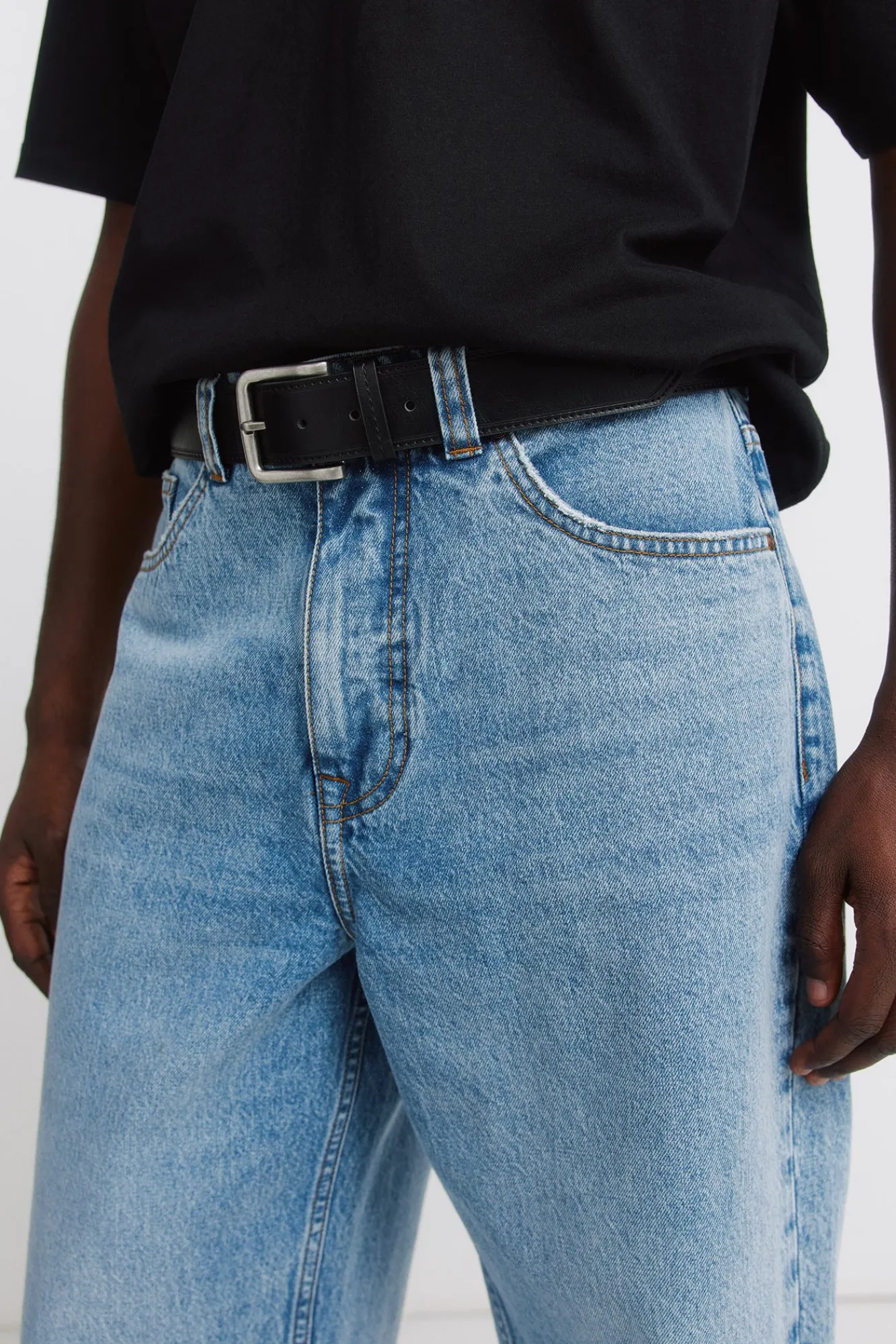 Best Springfield Ceinture effet cuir surpiqûres
