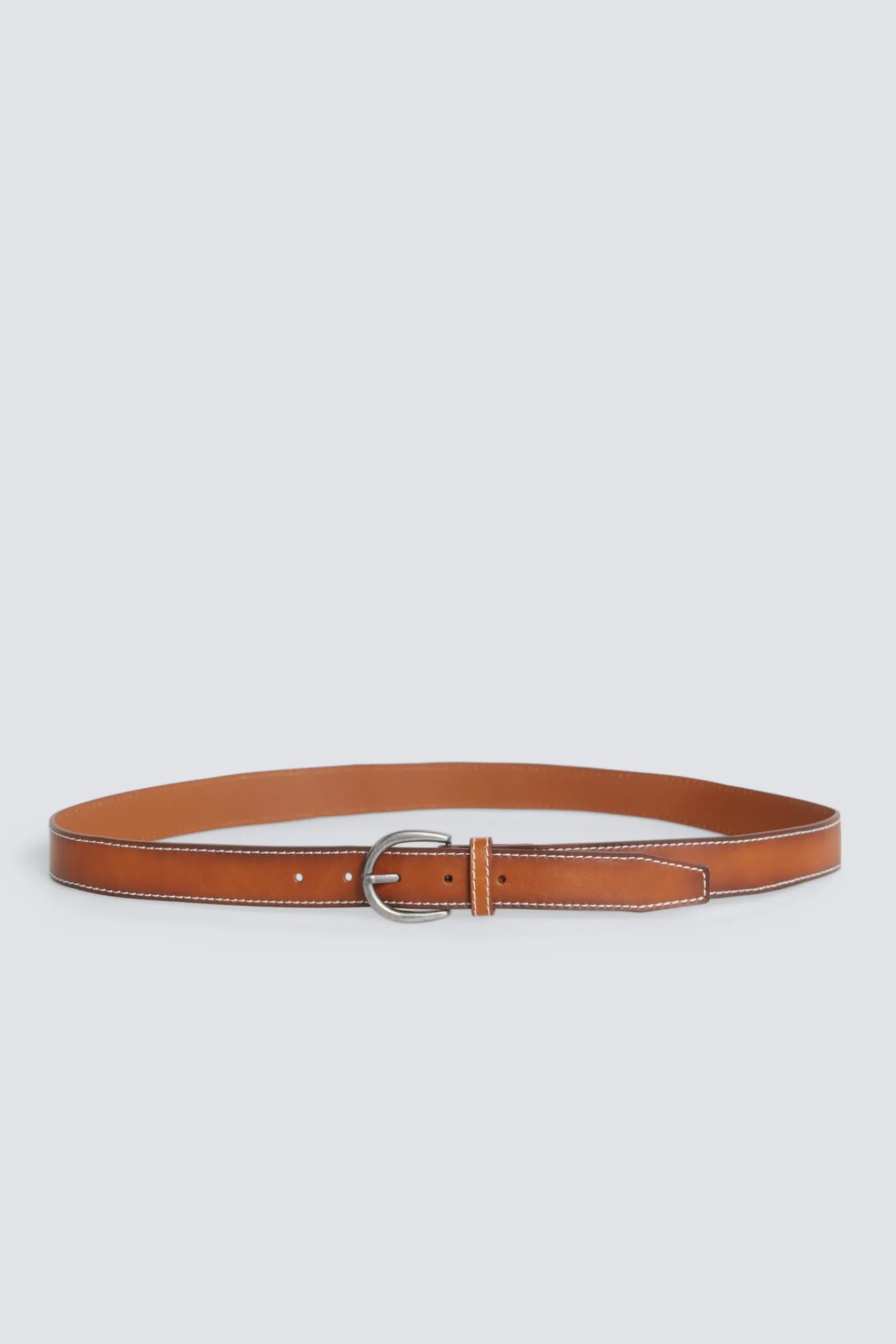 Outlet Springfield Ceinture effet cuir surpiquée nude