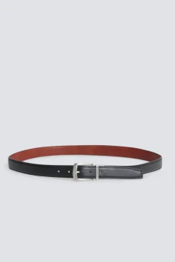 New Springfield Ceinture fine réversible noir