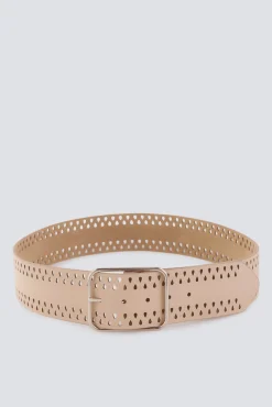 Online Springfield Ceinture large en daim camel