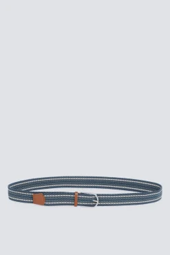 Outlet Springfield Ceinture tressée à rayures bleu