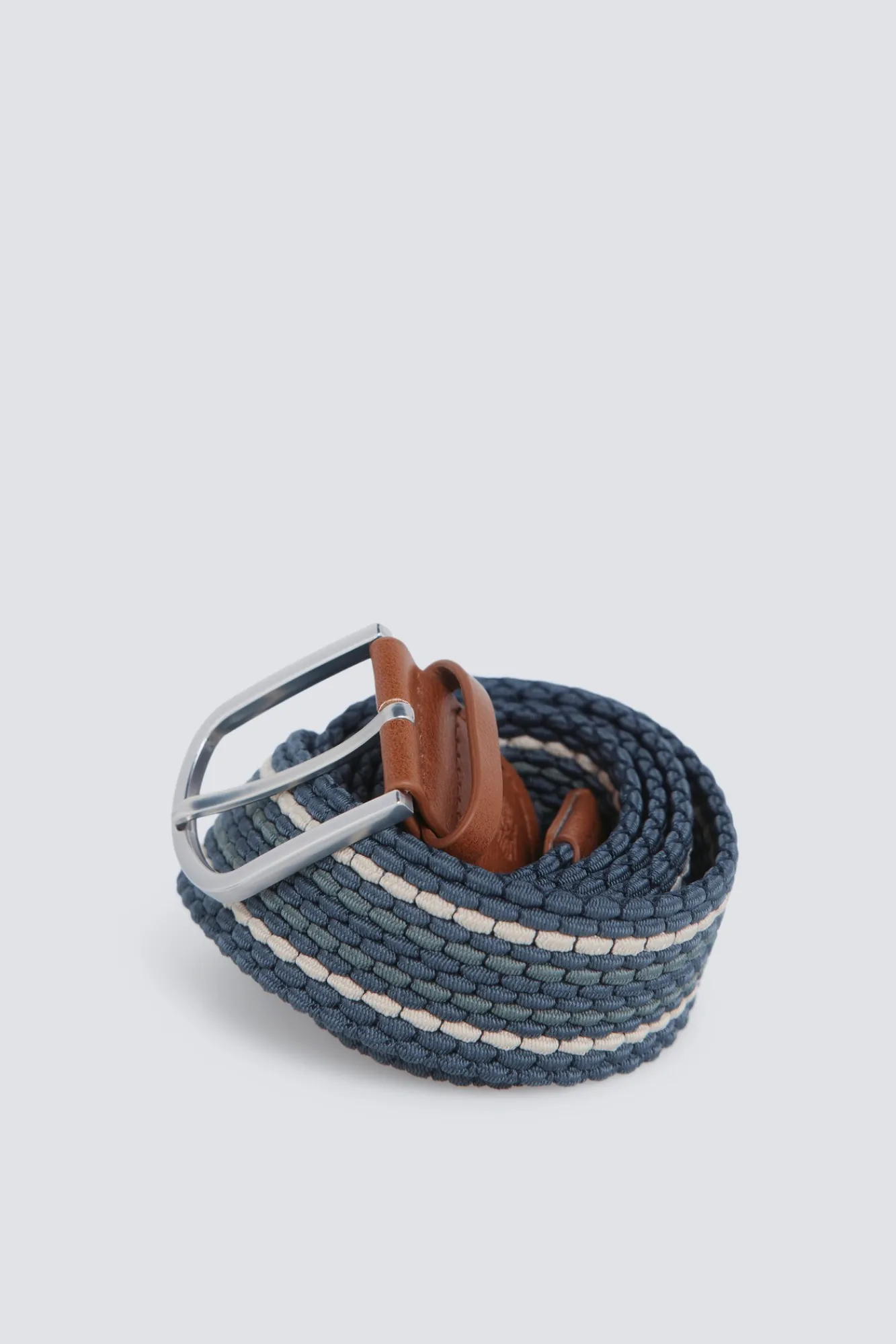 Outlet Springfield Ceinture tressée à rayures bleu